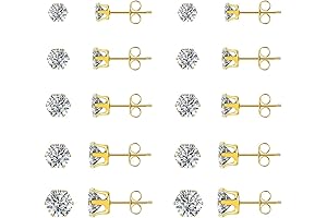 Gold Stud Earrings Pack: Affordable Luxury for Every Ear