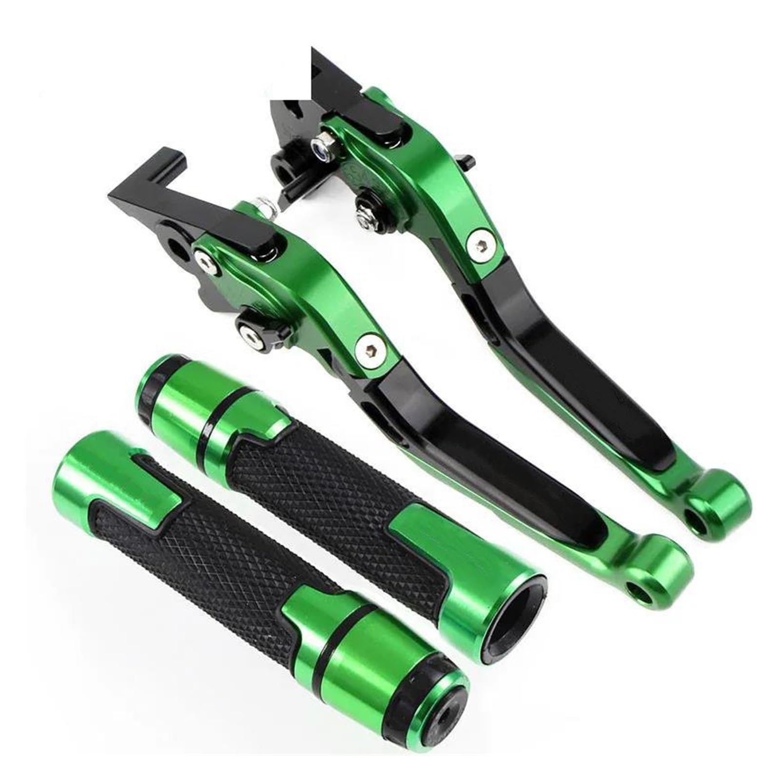 MAMXVKVZEU Motorbike Brake Clutch Handle Levers for Suzuki SV650 SFV650 for Gladius SV 650 DL650 for V-Strom XT 2009-2015 Motorcycle Folding Brake Clutch Levers Handbar End Grips(W)