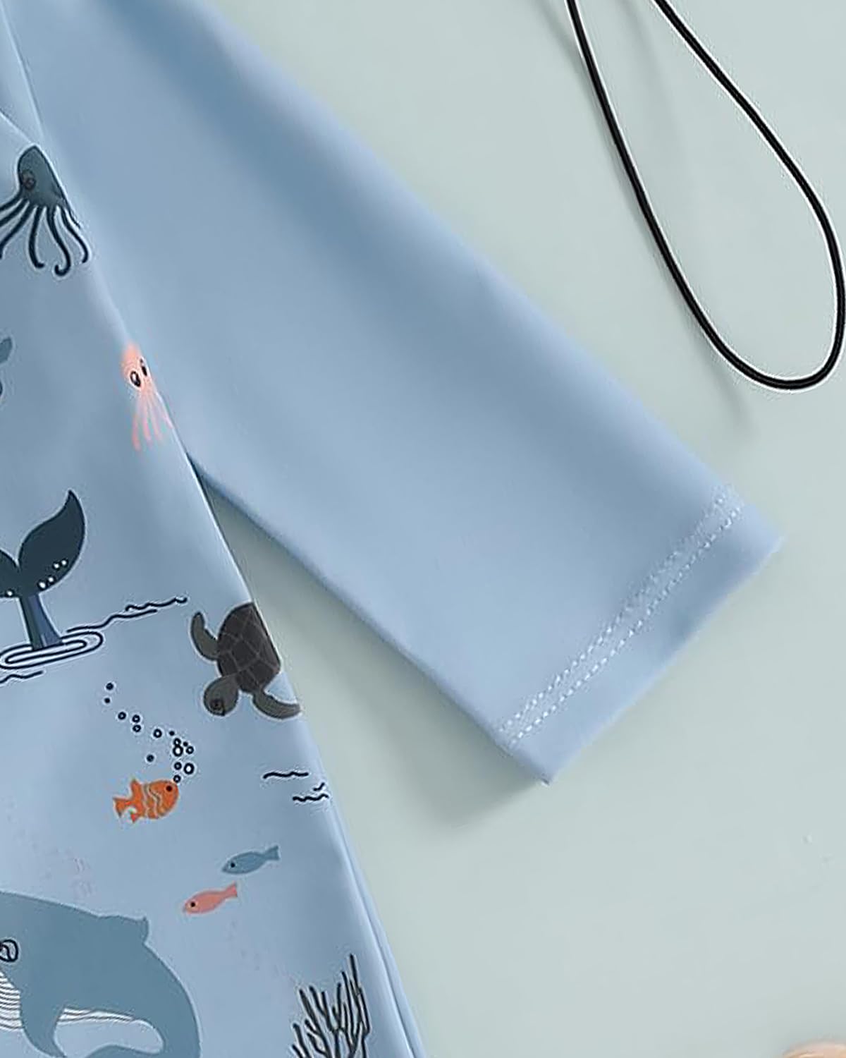 WYTbaby Costume intero da bagno per bambini, a maniche lunghe, con cappello da sole