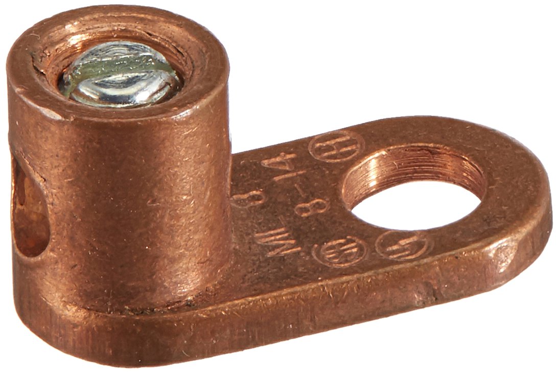 Morris 90550 Lug Mechanical Connector Type Copper Number-14-Number-8 Wire Range