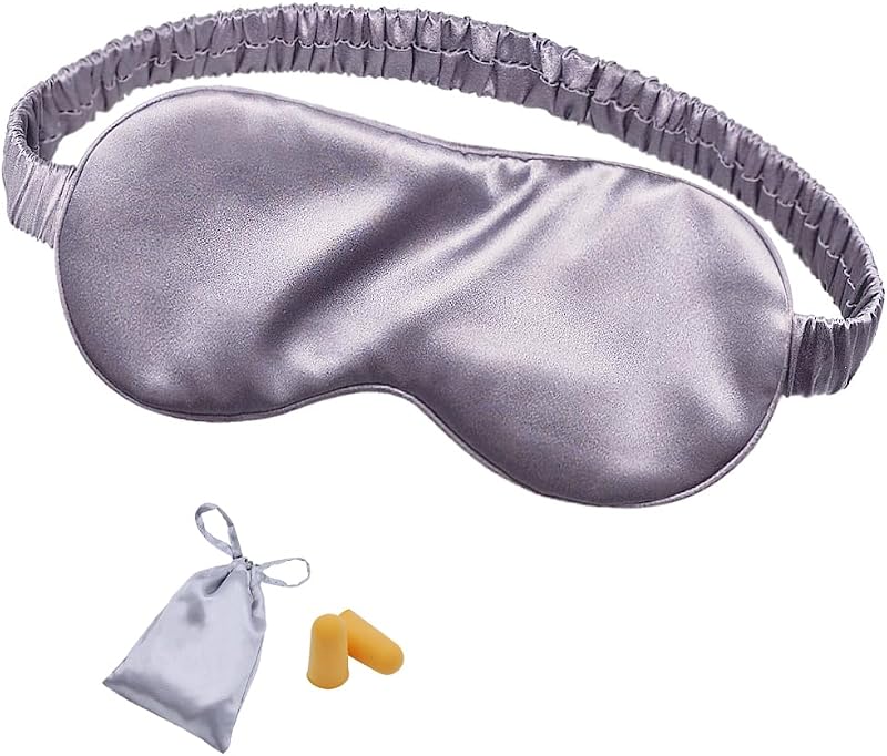 Máscara de dormir OLESILK em seda de amoreira, cor Charcoal, modelo em001-charcoal