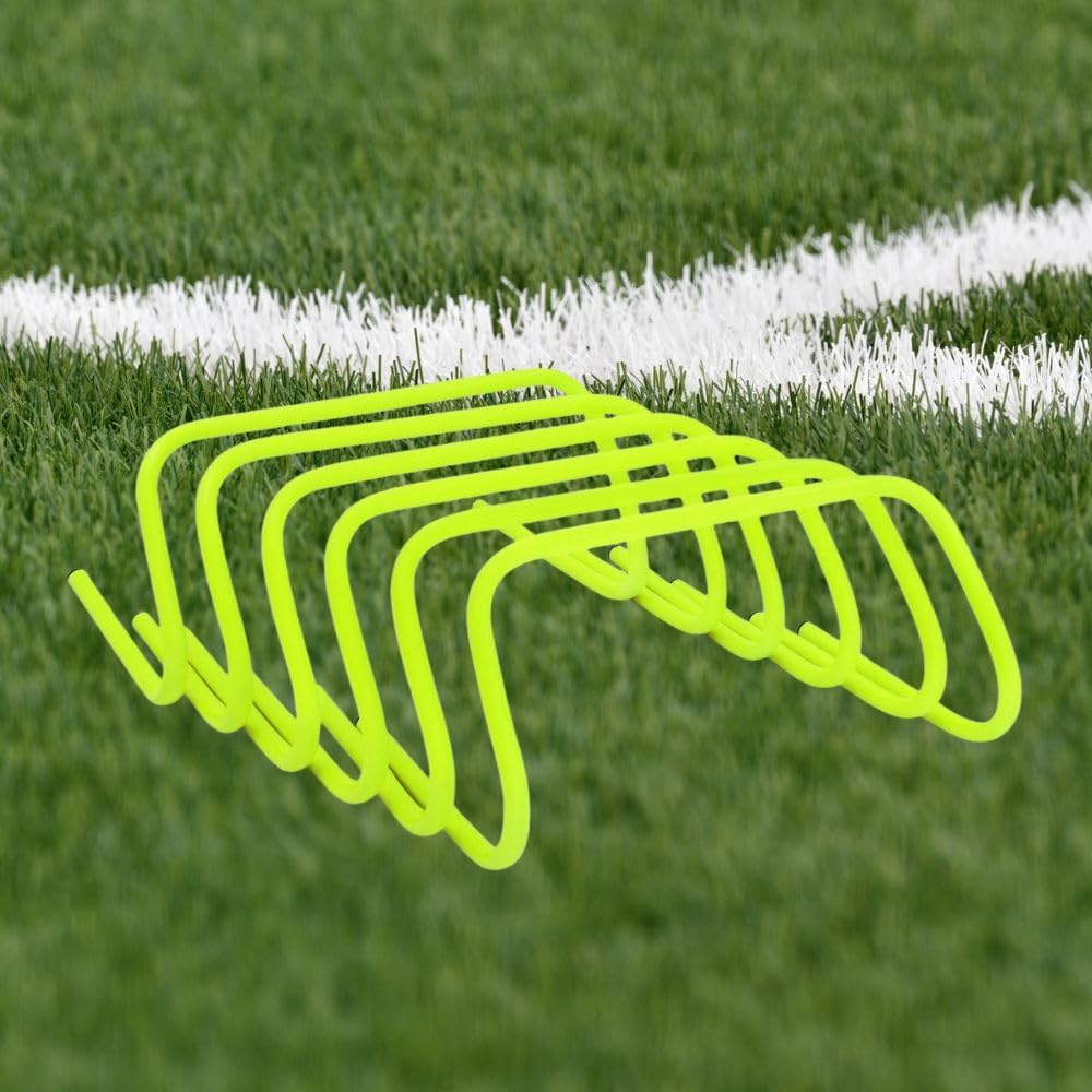 Agility Training Hurdles 6 Inch Set of 6 | Speed Training Hurdles for Football, Cricket, Running | Sports Fitness Speed Coordination Equipment-image-11