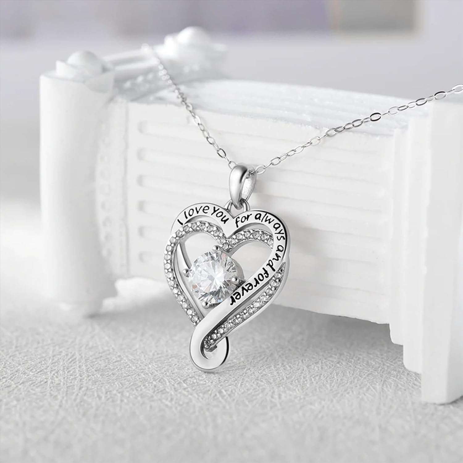 birthday gift for wife engraved heart pendant