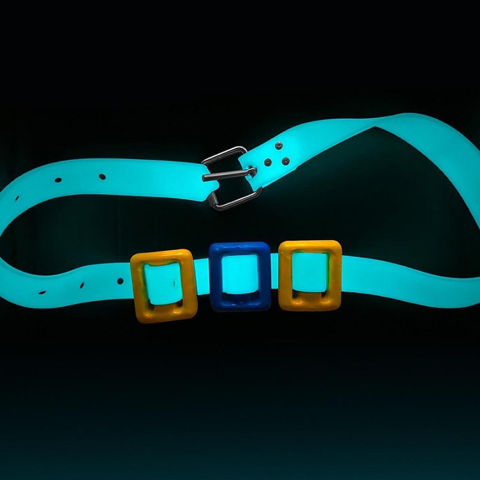 F Fityle Cintura per Zavorra Subacquea Fosforescente da 1,3 M, Cintura per Zavorra Portatile per Snorkeling, Fibbia a Sgancio Rapido per Esterni E Subacquei