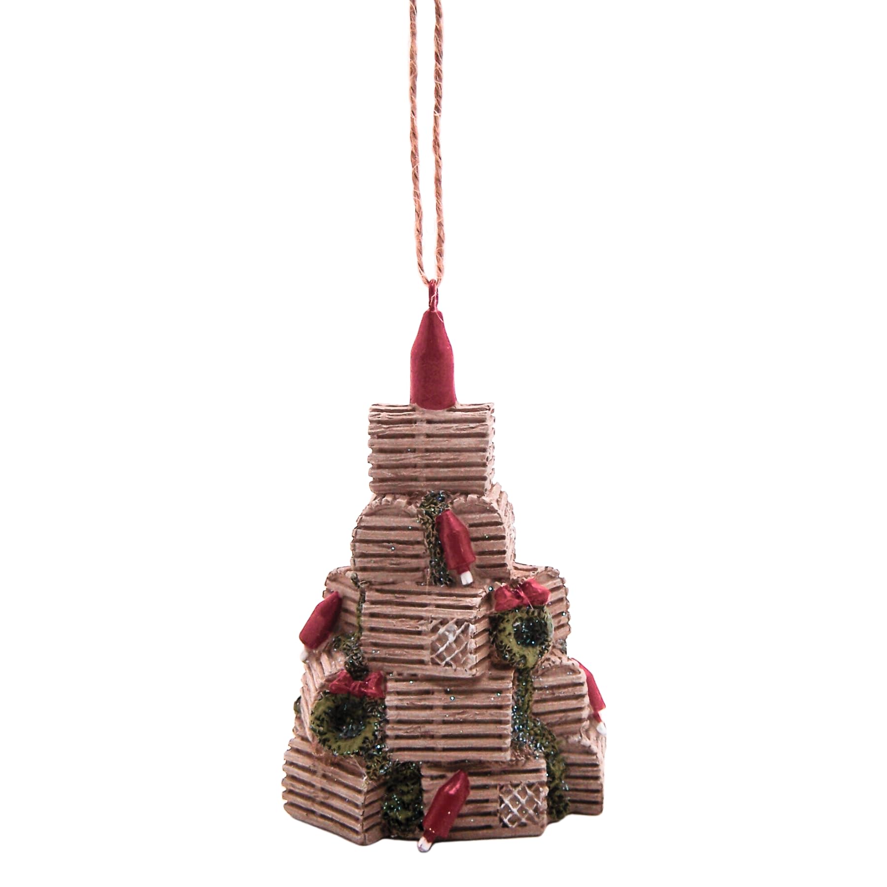 Lobster Trap Christmas Tree Ornament, Holiday Decoration, Nautical Theme, 4 Inches