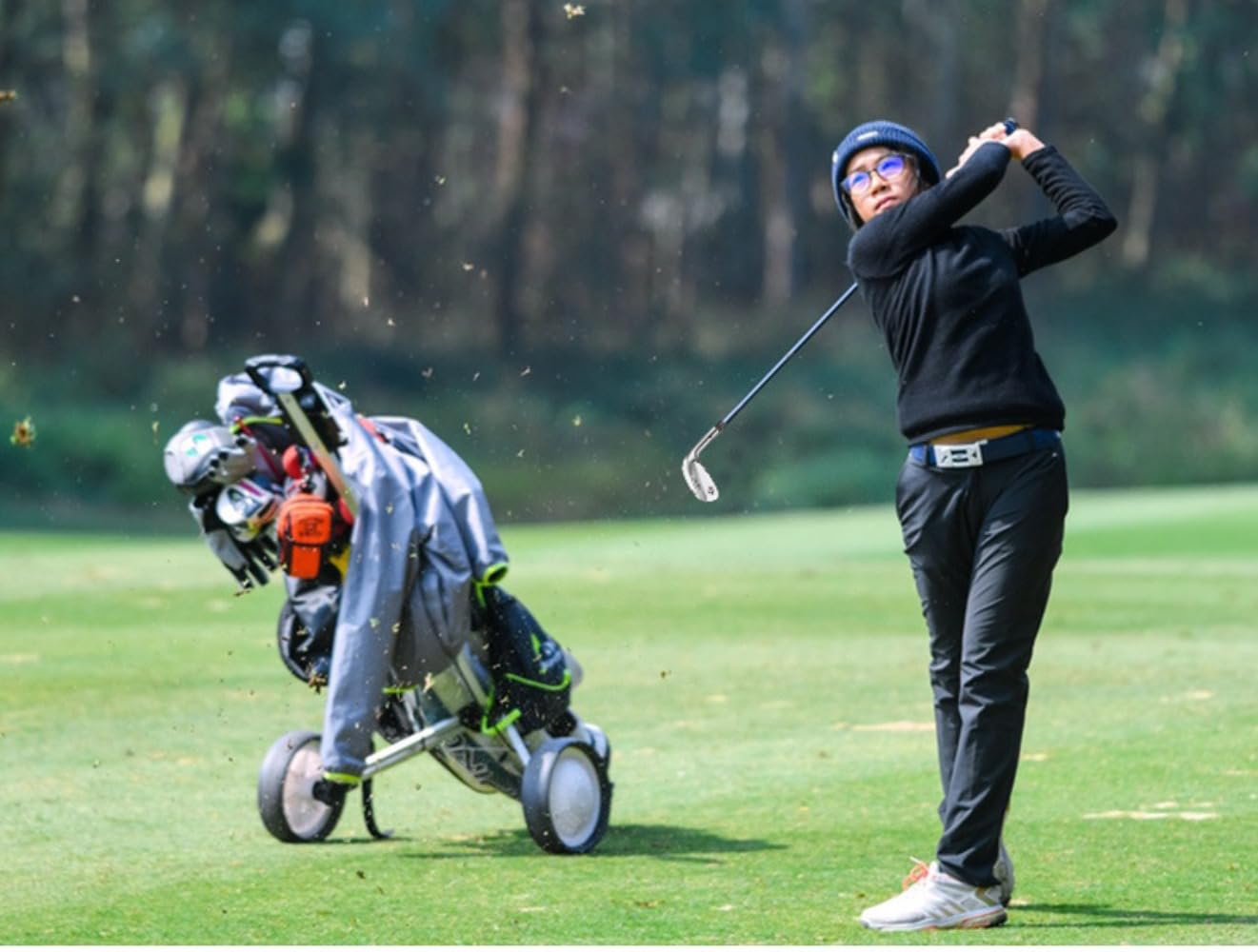 Cuña de arena de golf de 56 grados, eje de carbono, para zurdos o diestros, para niños y niñas, cuñas deportivas