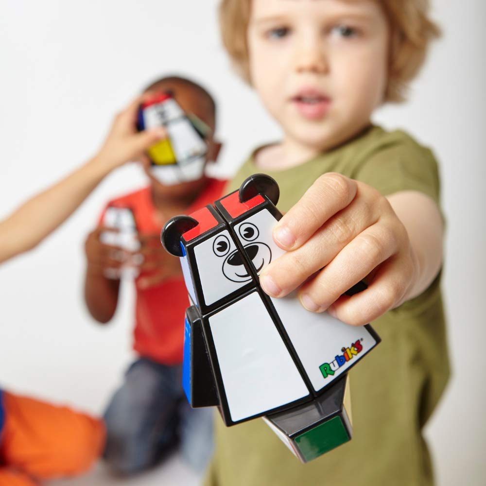 Rubik's Junior niedźwiedź | oryginalne puzzle zwierzęce dla dzieci, łatwe do chwytania