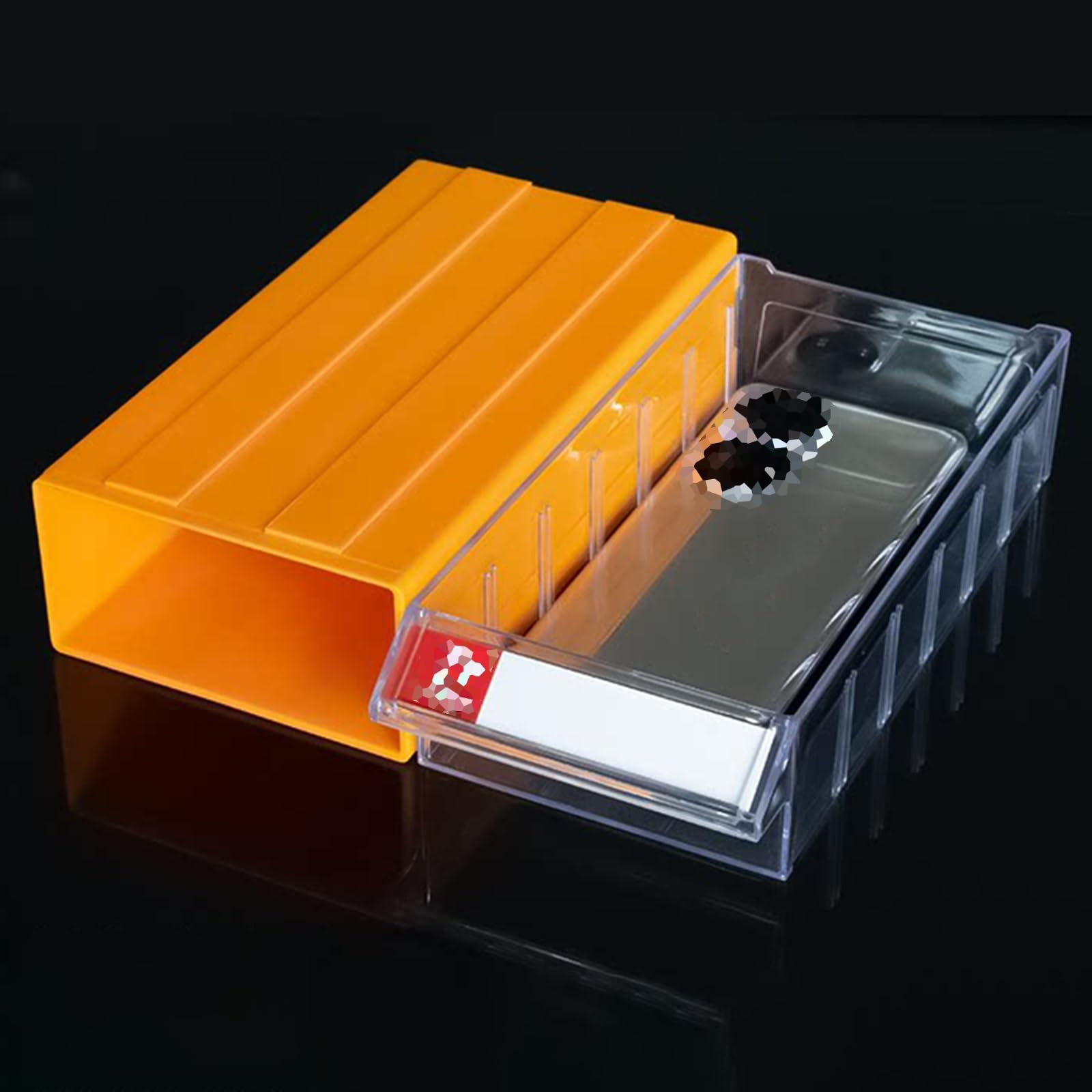 Żółte Plastikowe Pojemniki Do Przechowywania Części Pyłoszczelna, Solidna Śruba I Nakrętka Szafka Narzędziowa Z 60 Szufladami(22x10.8x5.5cm/8.7x4.2x2.2in)