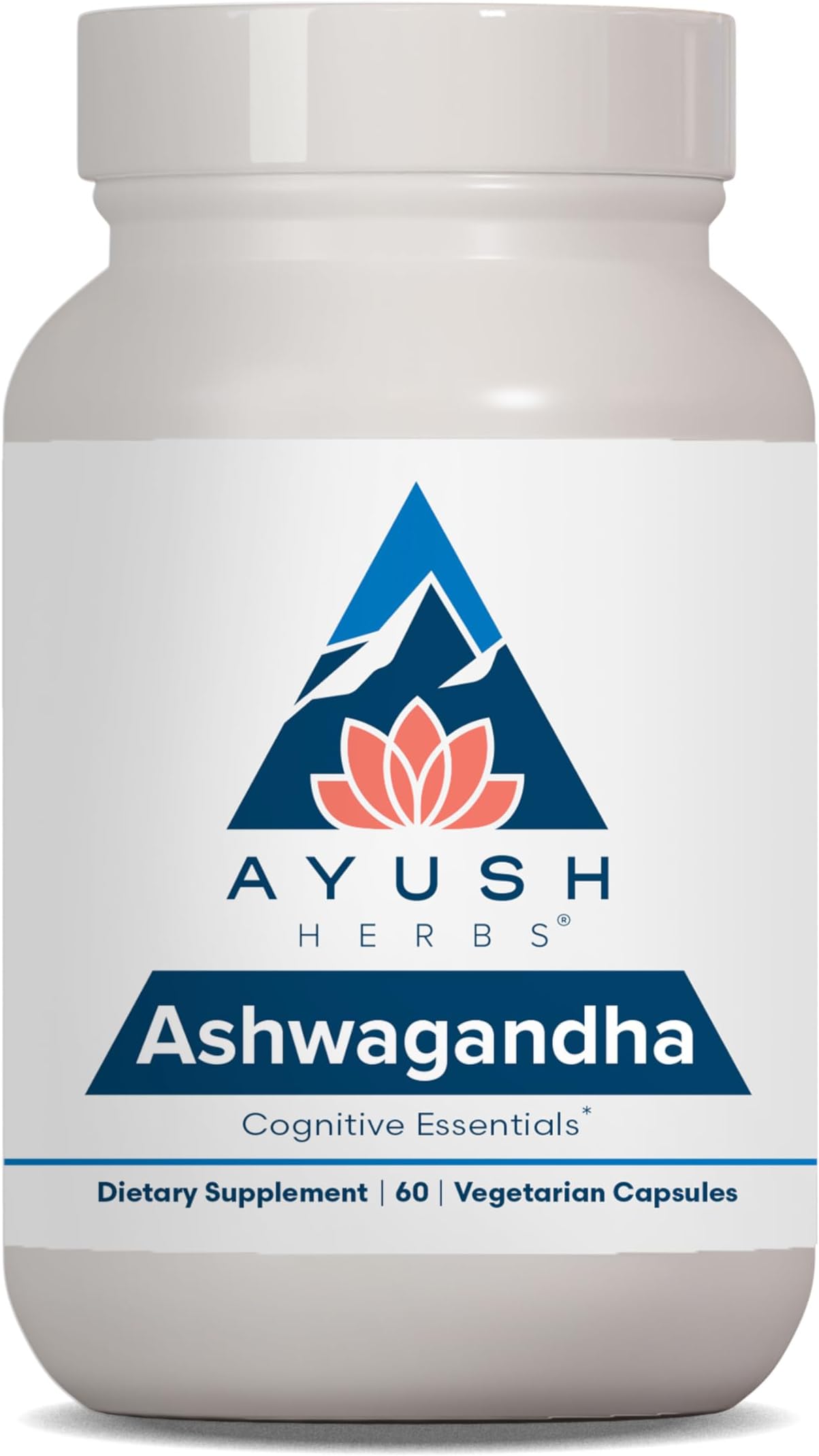 Ayush Herbs Ashwagandha Capsules - Ashwagandha for Men & Women, Ashwagandha Supplements, Pure Ashwagandha Root Powder for Stress, 500mg per Pill - 60 Servings
