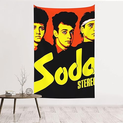 Miniatura 1 de ABOORA Tapiz de música y estéreo con estampado estético para colgar en la pared, decoración para dormitorio, sala de estar