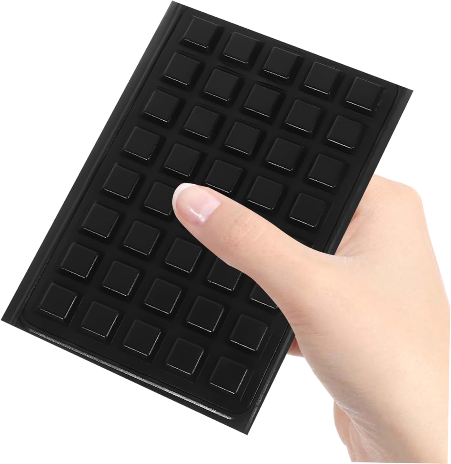 1sheet Cabinet Pads Bumpers Self-Adhesive Silicone Quiet Door Stoppers Wall Protectors Furniture Bumpers
