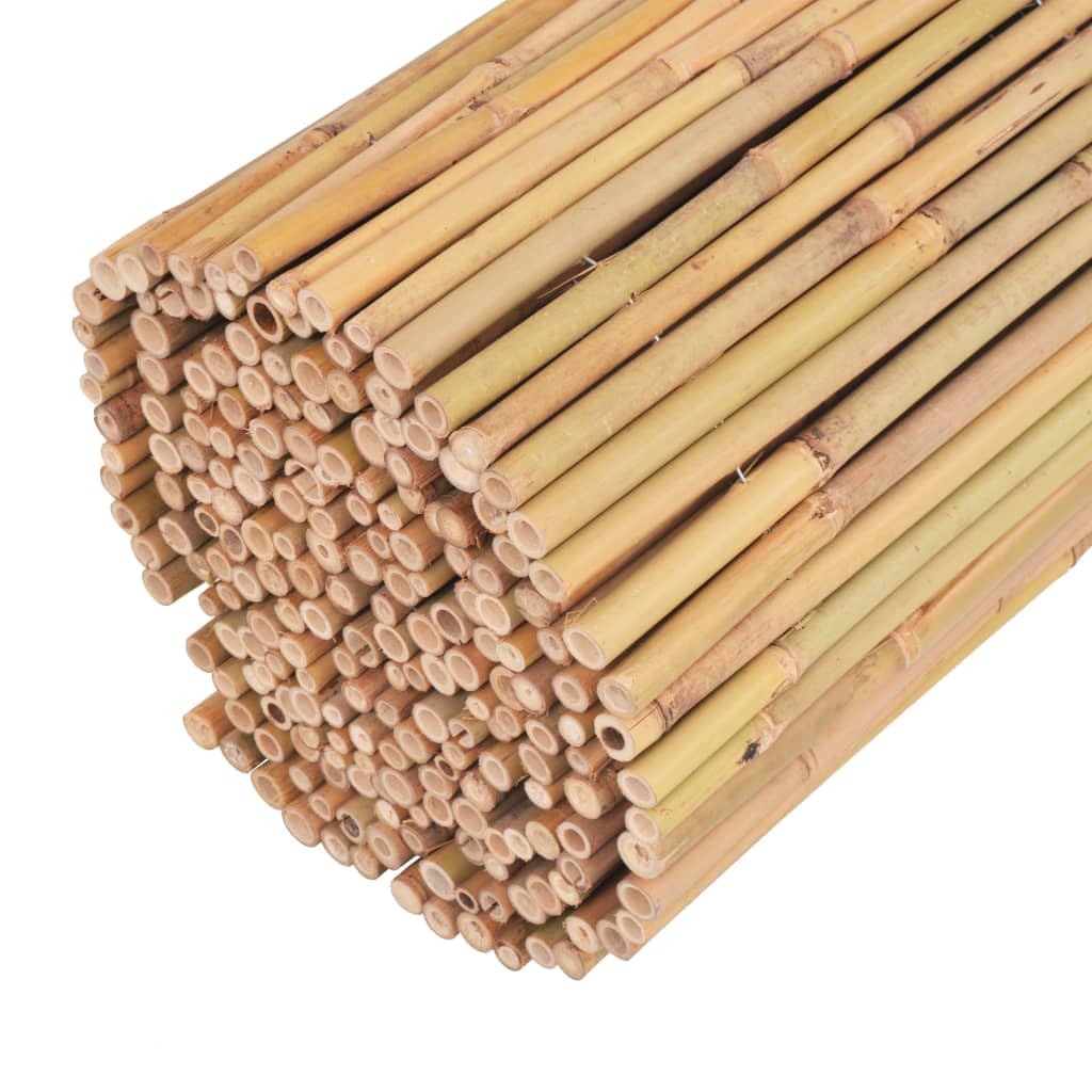 Ogrodzenie ogrodowe z bambusa 300 x 100 cm, naturalne, elastyczna osłona przed wzrokiem z okrągłego bambusa, do ogrodu, na taras, balkon, idealne do ograniczenia, ochrona przed wiatrem