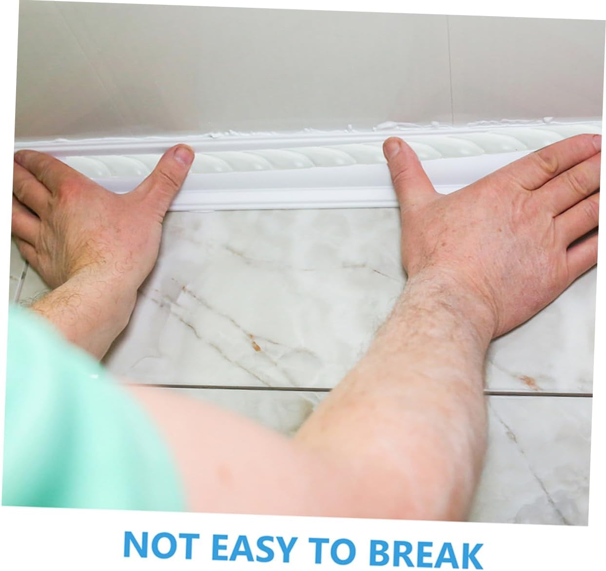 TEHAUX 1roll Peel and Stick Self-Adhesive Trim for Wall Edges Flexible Molding for Home Decoration for Living Room Kitchen Bedroom and Bathroom Design