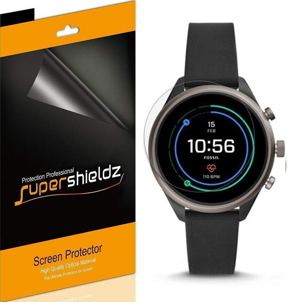 Supershieldz (6 Pack) for Fossil Sport Smartwatch 43mm (Gen 4) Screen Protector, High Definition Clear Shield (PET)