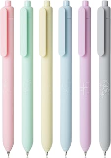 Mr. Pen- Retractable Gel Pens, 6 Pack, Pastel Color Ink, Fine Point 0.7 mm, Fast Dry, Smooth Writing, Cute Pens for Drawing, Writing Planner and School Supplies