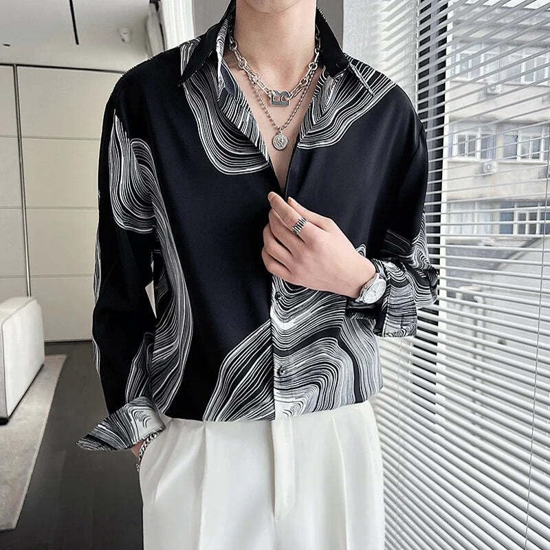 Image of White Polyester Printed Men's Shirt | Mens Casual Shirt | Men Stylish Shirt | Men's Regular Fit | Men Formal Shirt | Men's Slim Fit
