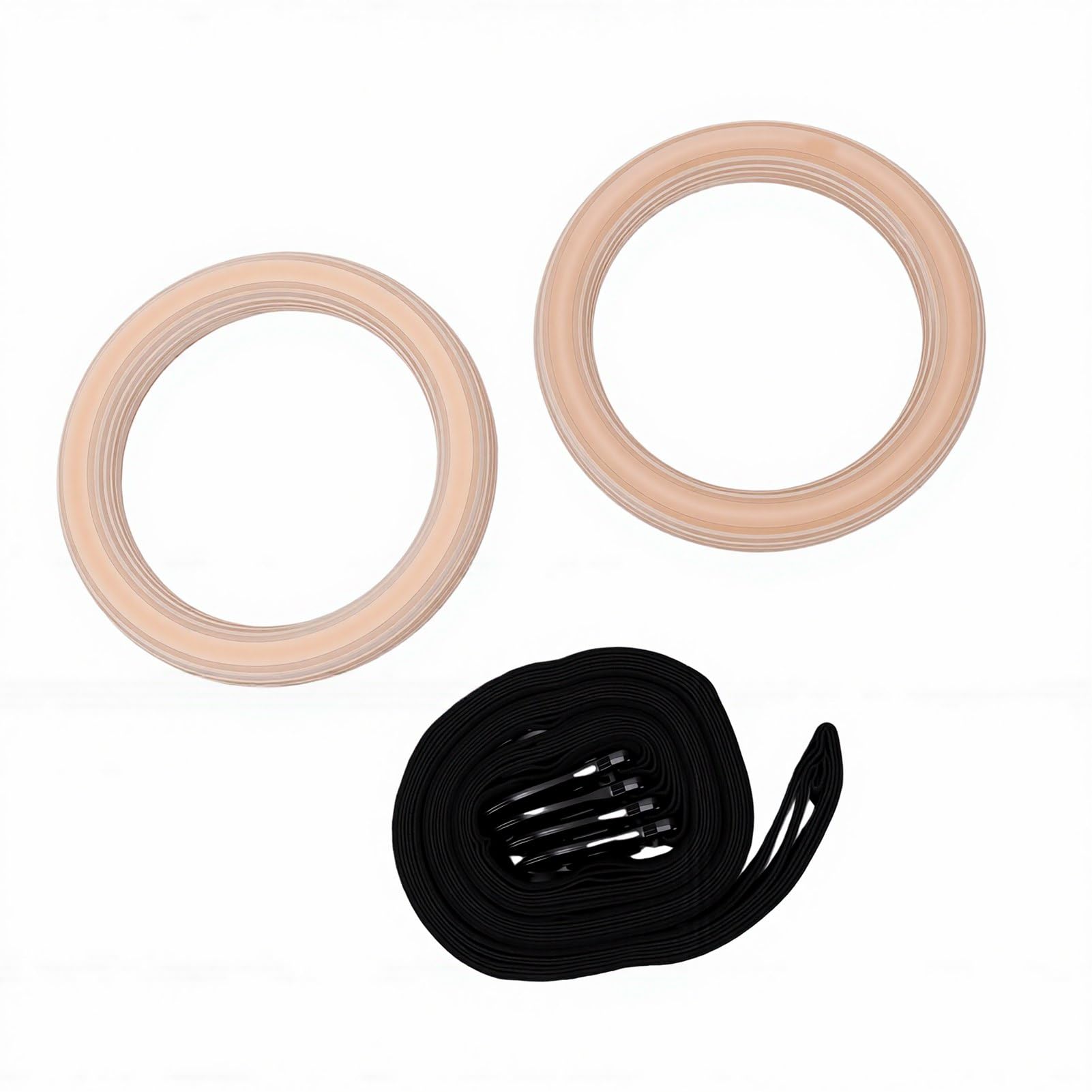 Sxhlseller Anillos de Gimnasia, Anillos de Entrenamiento con Correas Numeradas Ajustables y Construcción de Madera de Abedul para Ejercicio de Gimnasio en Casa y Entrenamiento de Cuerpo Completo