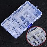 SHUAIGUO 210 Pcs Plastic Screws Kit Durable for DIY Projects with Storage