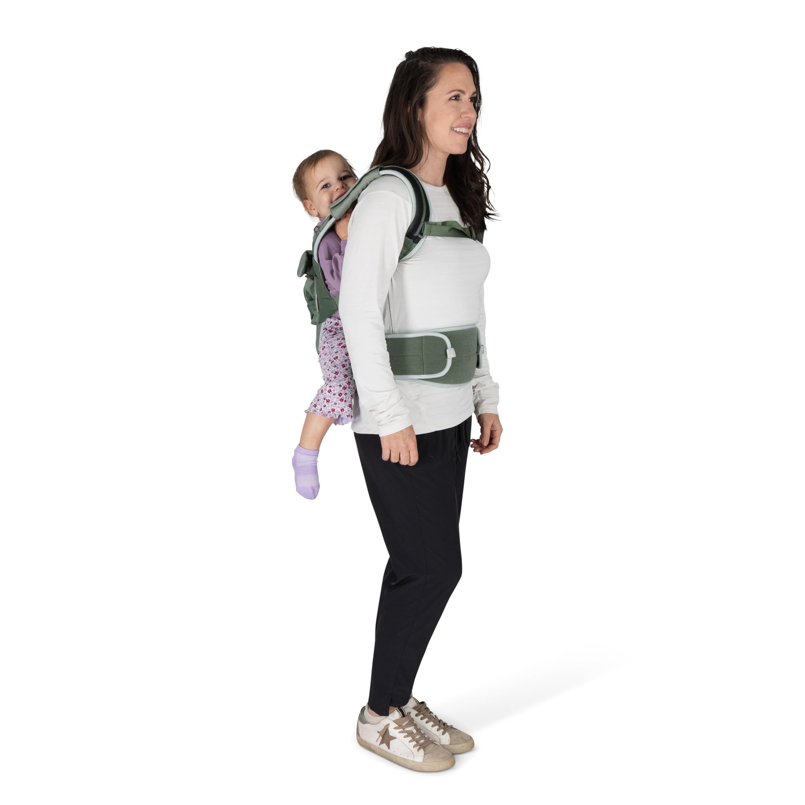 Osprey Poco Soft Carrier (Tre posizioni di trasporto dal neonato al bambino | Cintura ventrale imbottita extra-larga e ventilata | Imbracatura per le spalle traspirante) - Tidal
