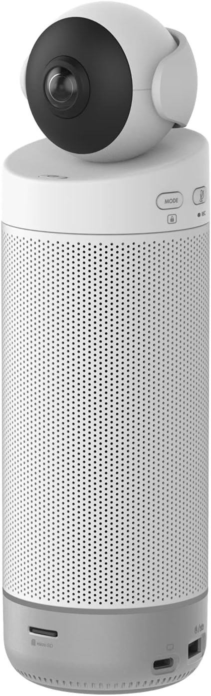 – Meeting S Conference Camera - 180 Degree Video Meeting Webcam with Speaker and Microphone for Meeting Room - AI Tracking, Noise Block, Auto Framing.