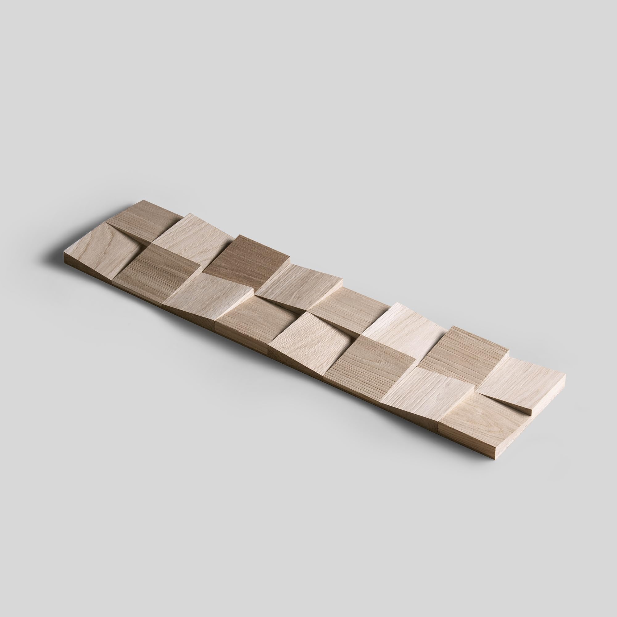 Revestimiento de pared de madera con aspecto 3D Natural de roble, paneles de madera para decoración de paredes, revestimiento de madera, pared de madera, diseño de pared del modelo Dominus de Wooden