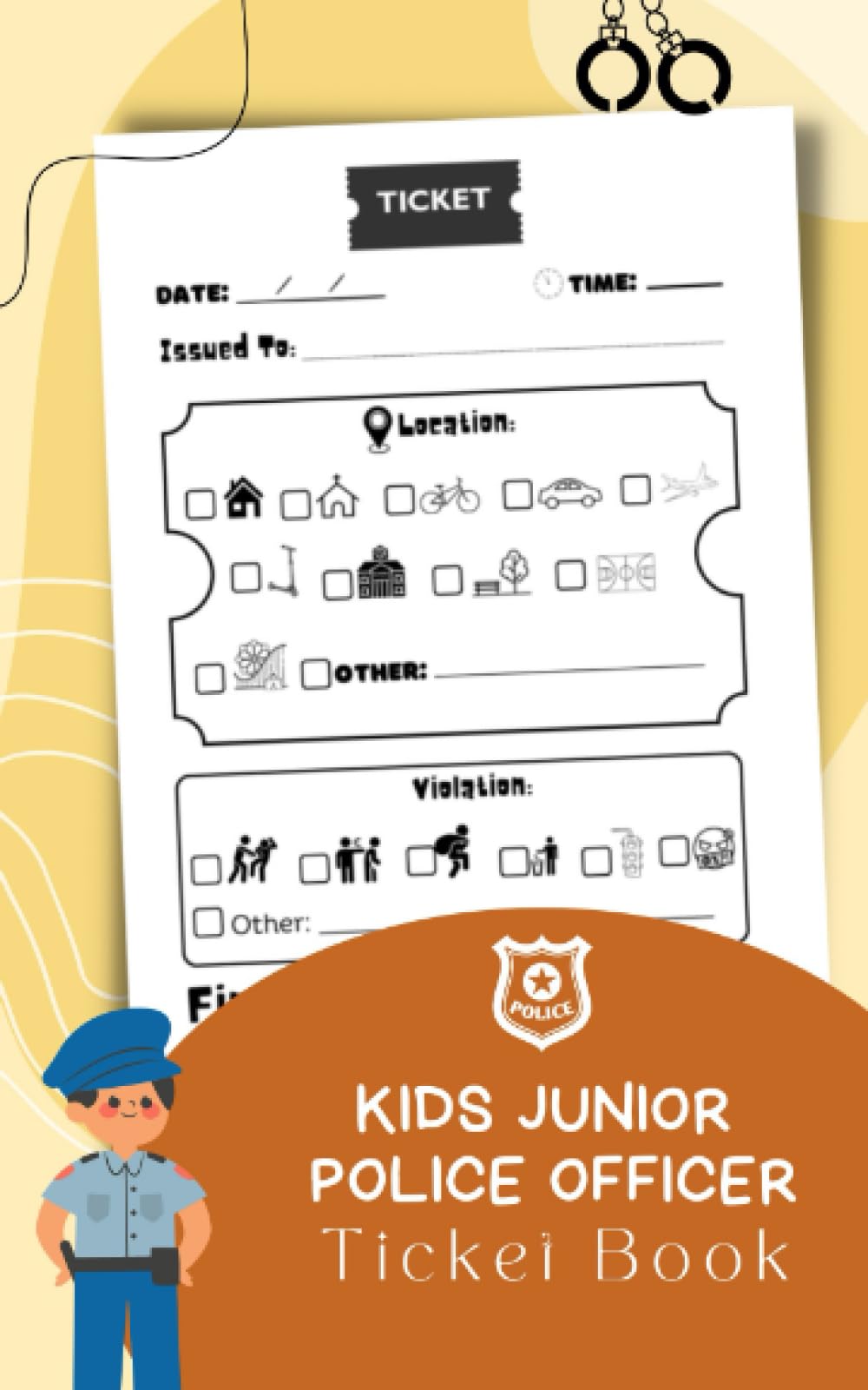 Kids Junior Police Officer Ticket Book: An Ideal Addition for Young ...
