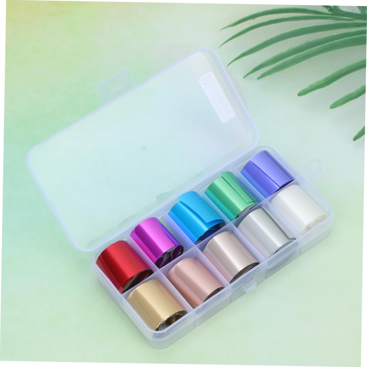 Beaupretty 100rollos Pegatinas De Transferencia De Foil Para Uñas Decoraciones De Manicura De De Uñas Para Mujeres Set
