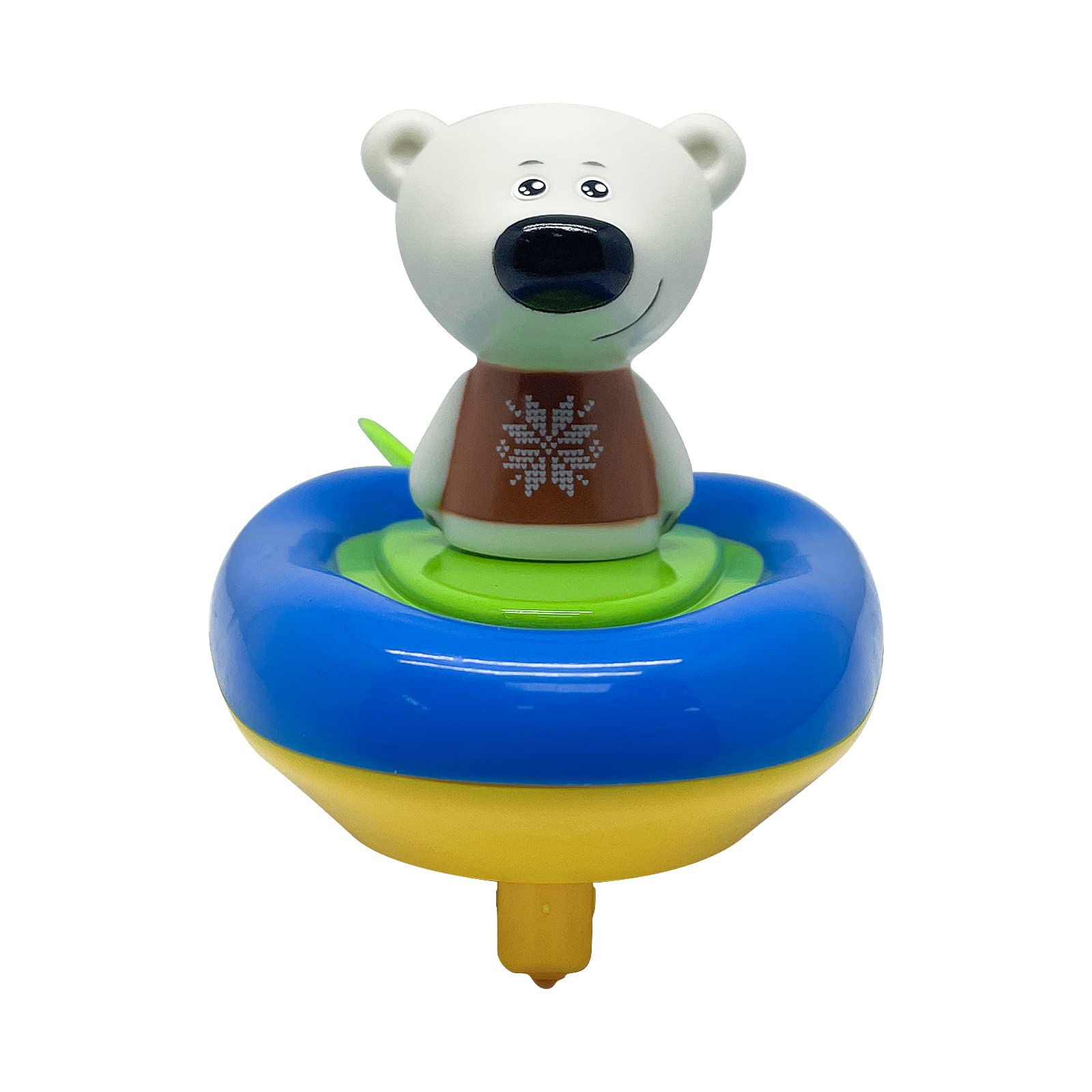 Photo 1 of LIANXIN Baby Bath Toy Age 1-3, Wind Up Pull String Boat Racer Buddies with Grizzly Finger Puppet Bath Toys, Bath Toys Gift for Pool, Family Bath Set