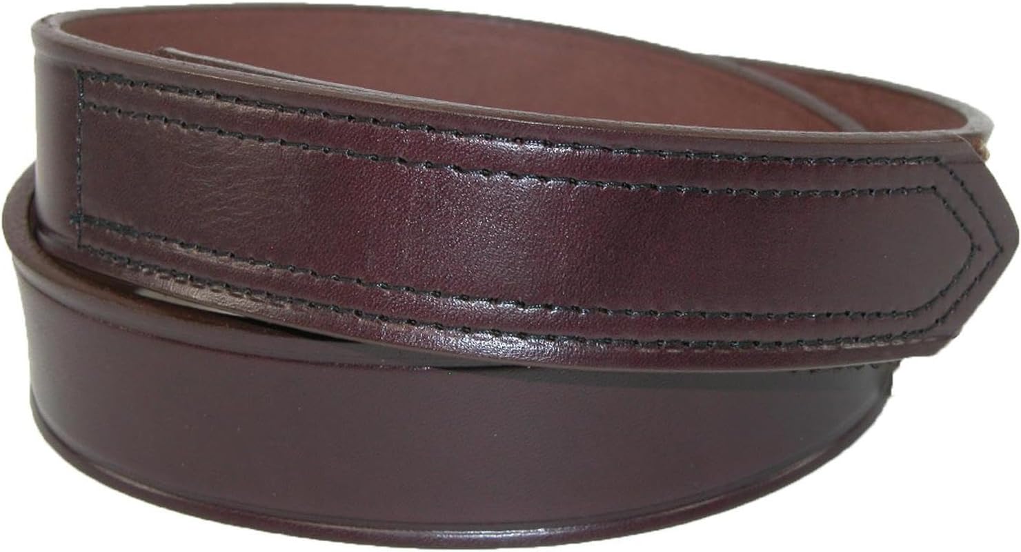 Boston Leather Mens Leather 1 3/8 inch hook and loop No Scratch Work Belt - Image 5