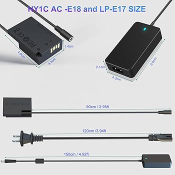 Amazon.com : HY1C ACK-E18 AC Power Adapter DR-E18 DC Coupler