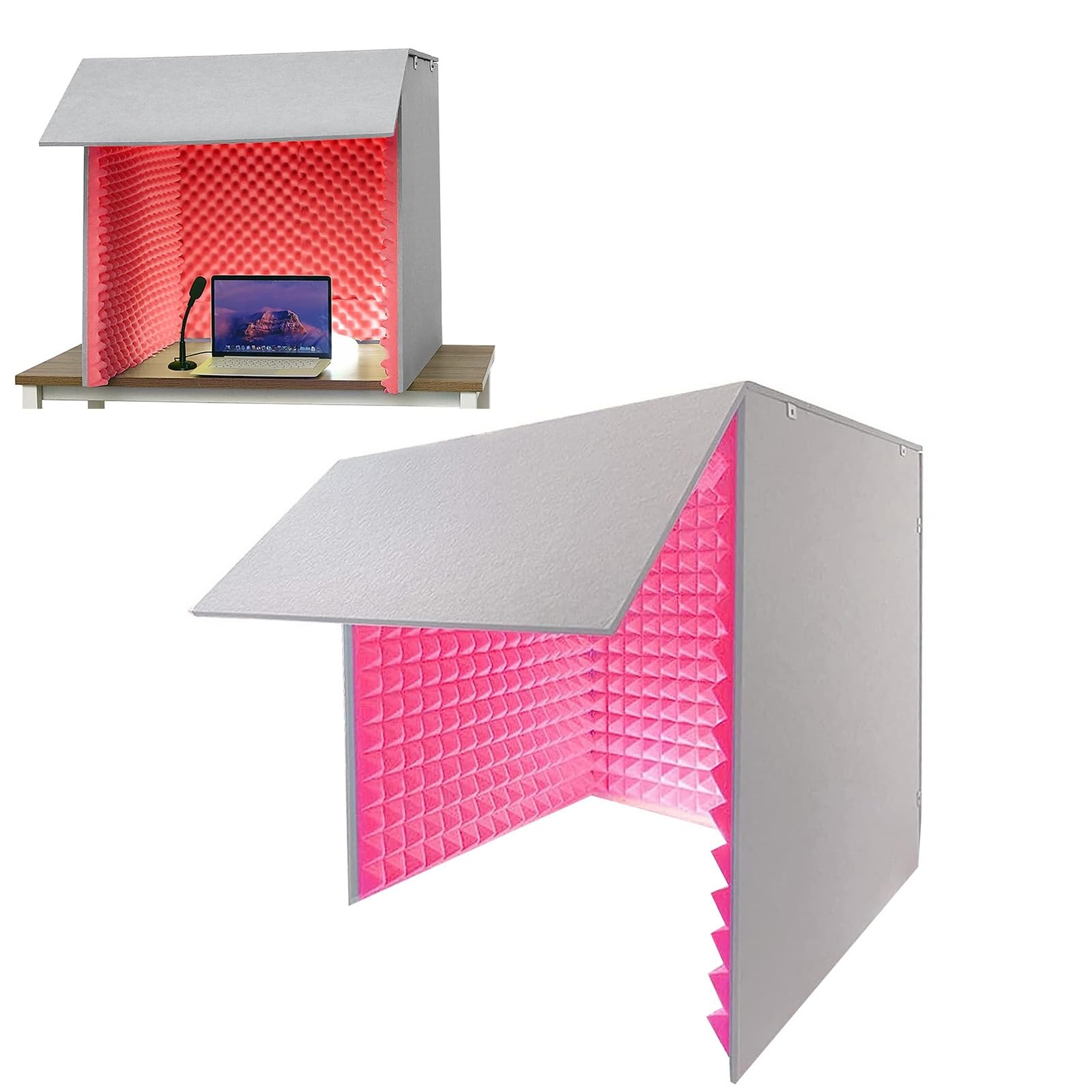 Cabine d'isolation acoustique portable pour blog, enregistrement de podcast et chant