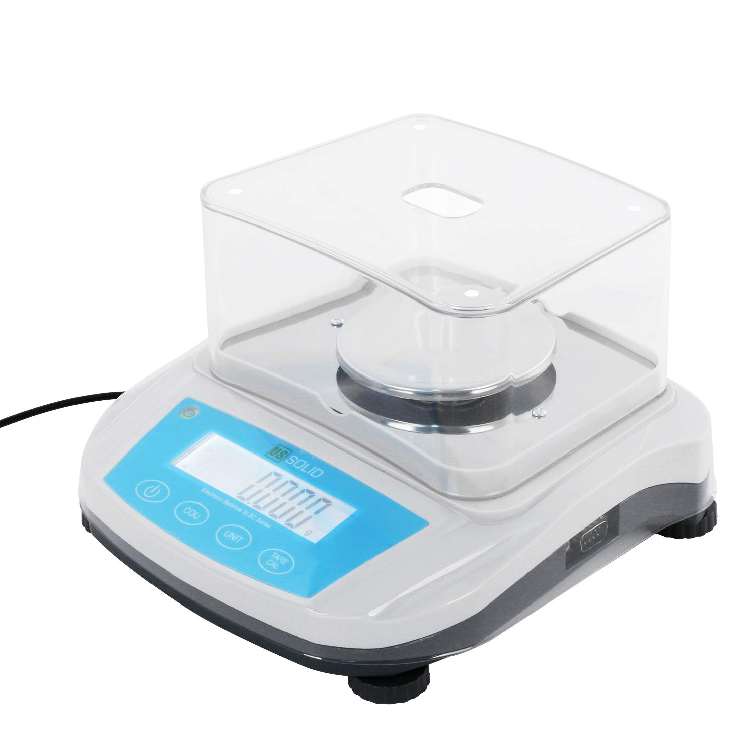 U.S. Solid Bilancia di precisione da 1 mg, schermo LCD, interfaccia RS232 (300 g, 0,001 g)