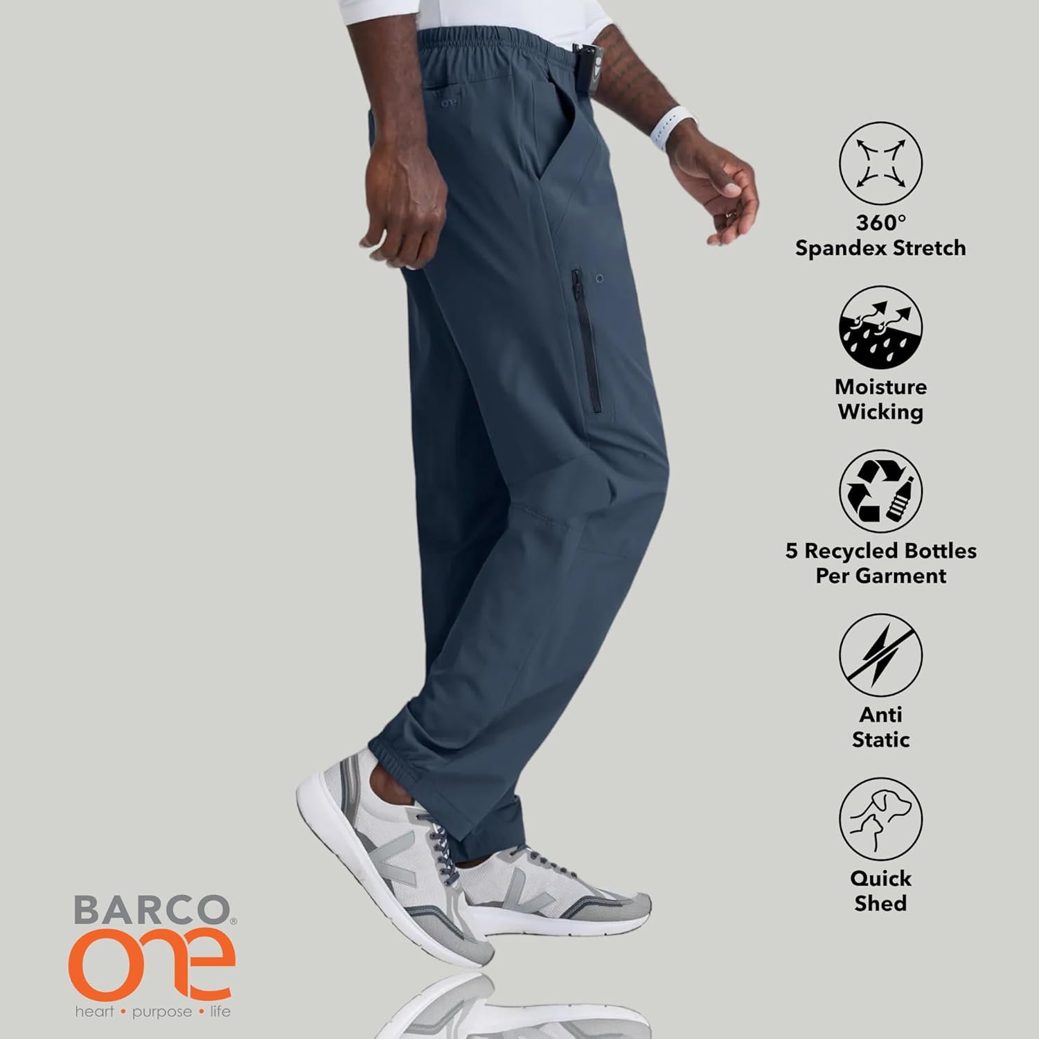 BARCO One Amplify Pant-7 Pocket Men's Scrub Pants