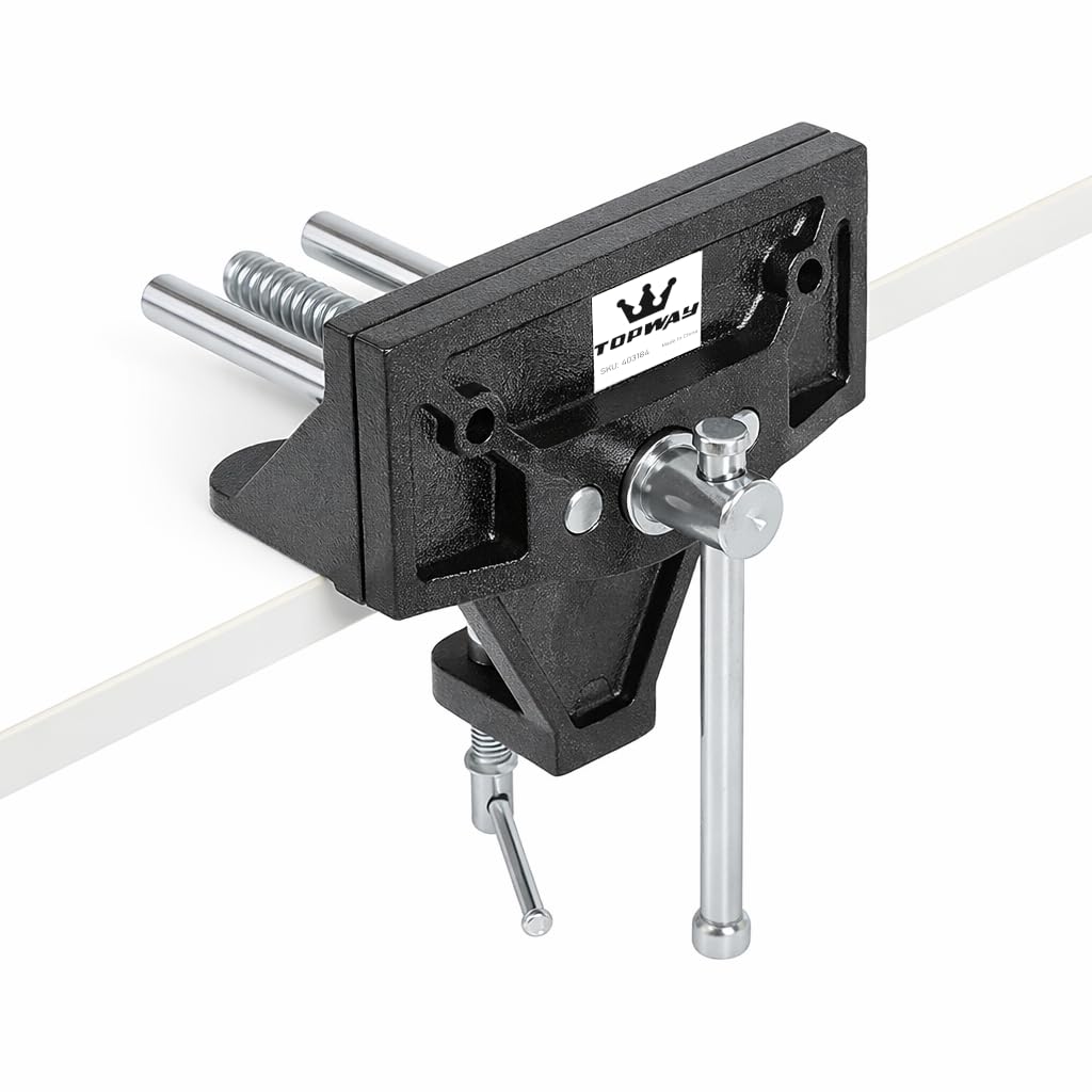 TOPWAY Morsa per Legno per Impieghi Gravosi da 6" 150mm, Morsa per Morsetto da Banco per la lavorazione del legno Strumenti Hardware per Falegnami