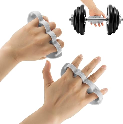 Miniatura 8 de Agarres de entrenamiento antideslizantes nuevos agarres de goma para gimnasio para levantamiento de pesas, mancuernas, peso muerto, almohadillas de