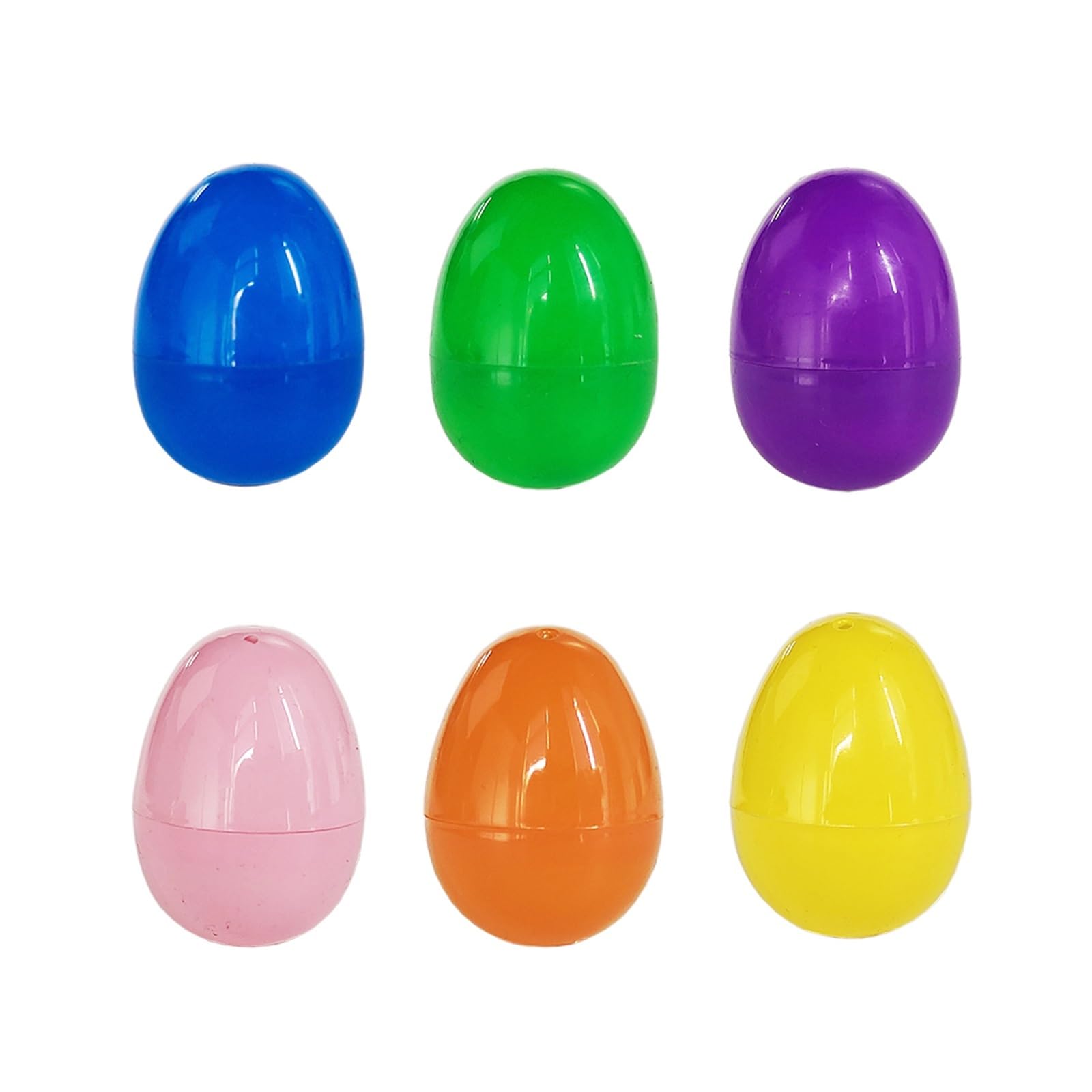 ZYAYNG 24Pcs Fillable Easter Eggs Empty Colorful Plastic Decoration Gift Diy Craft Supplies For Easter