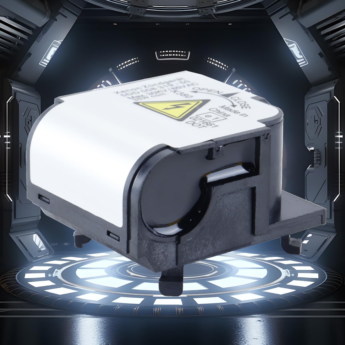 Módulo de encendido de faros delanteros de xenón 5DD00831950, 12 V, ABS plateado, resistente a golpes y calor, listo para usar.