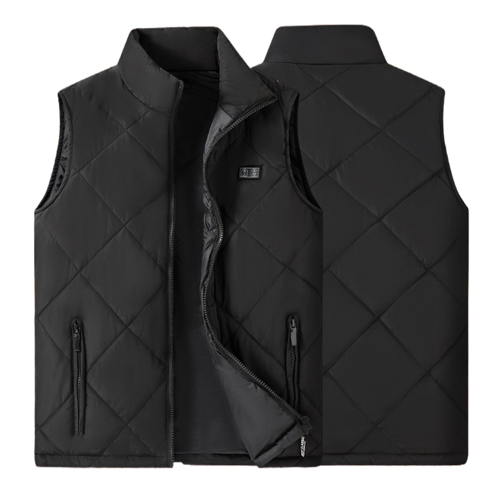 Generisch 2026 Enfants Hiver Manches Zipper Up Manteaux USB Gilet Chauffant pour