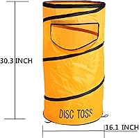 Vista 4 de Juego de lanzamiento de discos plegables, juego de lanzar discos voladores, incluye 2 objetivos de disco con bolsa de frijol, 2 discos voladores