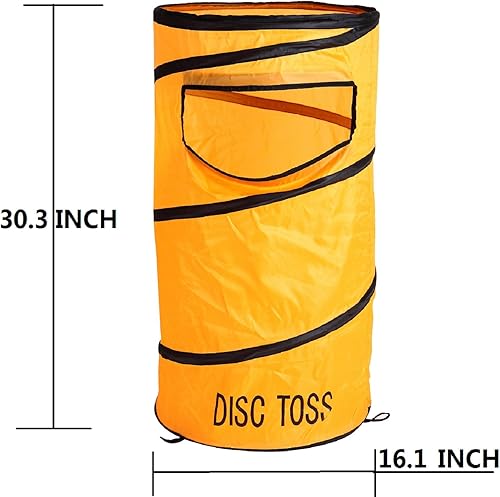 Miniatura 4 de Juego de lanzamiento de discos plegables, juego de lanzar discos voladores, incluye 2 objetivos de disco con bolsa de frijol, 2 discos voladores y