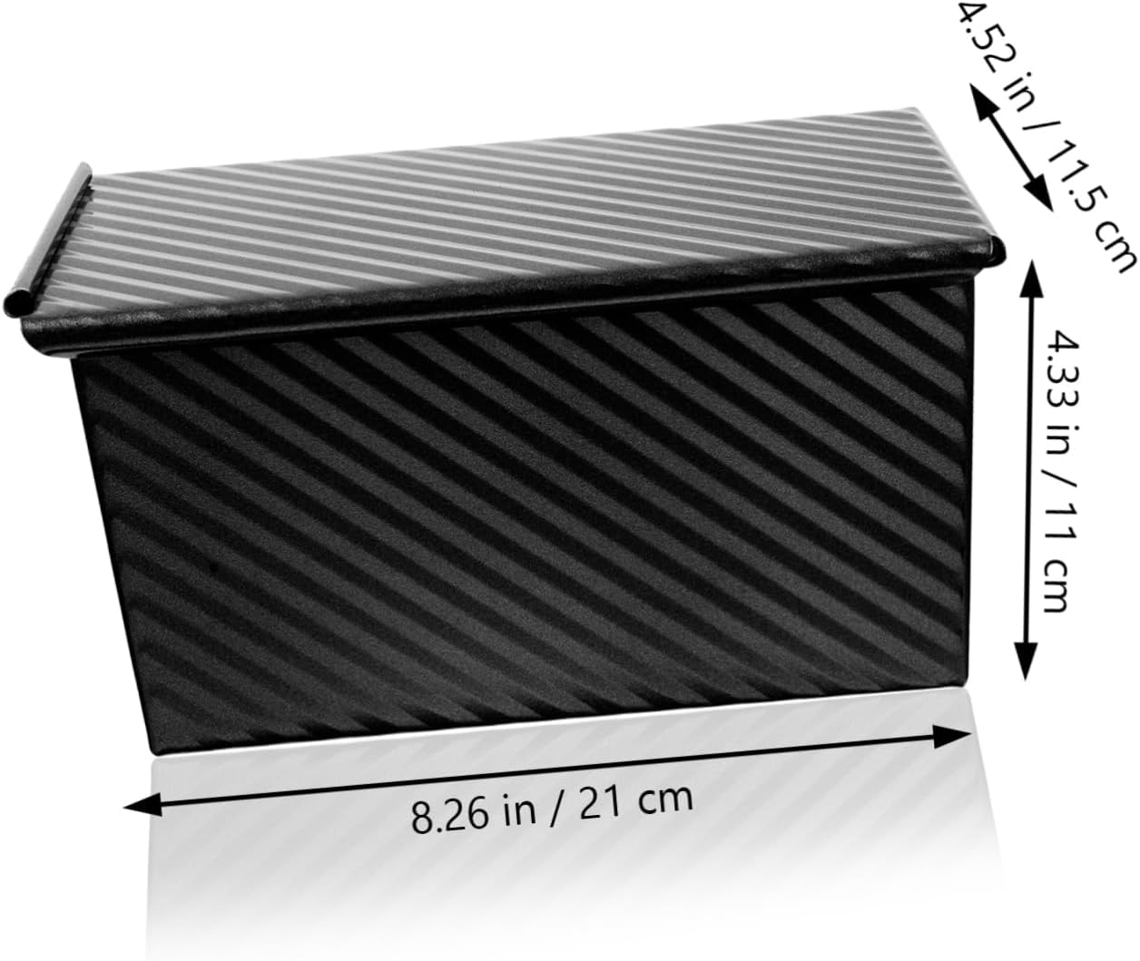 ABOOFAN Non-stick Bread Baking Mold with Cover Carbon Steel Toast Pan for Home Baking Toast Box for Professional and Homemade Bread Easy Cleanup and Design