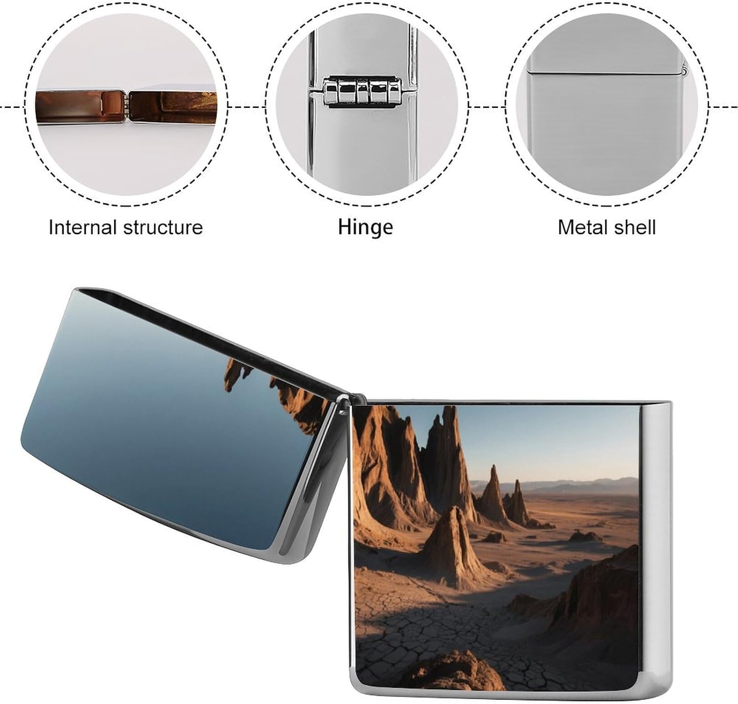 Black Rock Desert Lighter Case Cover Holder Lighter Sleeve