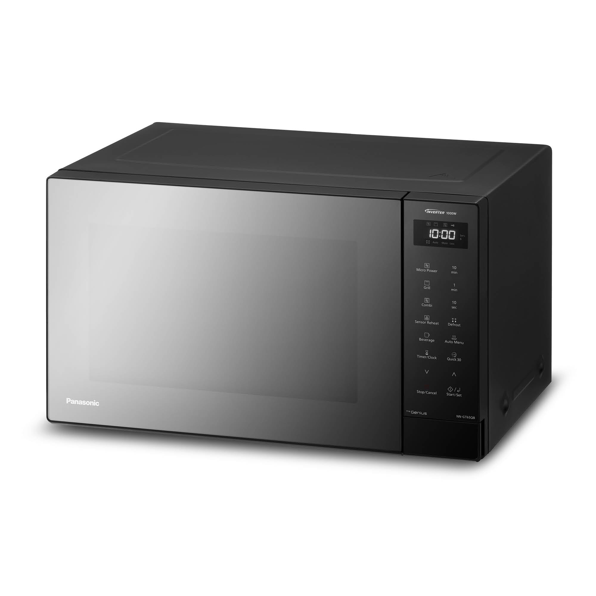 Panasonic NN-GT65QBEPG 31L Forno a Microonde Combi Grill, 1000W, Cottura Combinata, 7 Livelli di Potenza, Turbo Defrost, LED, Piatto Rotante, Nero