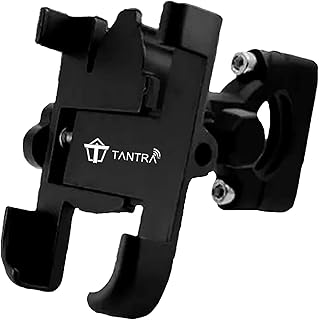 TANTRA S6A Universal Bike Mount Holder Verson 2.0 Metal Body 360 Degree Bike Mobile Holder Bike Mobile Holder (Black) (S6A)