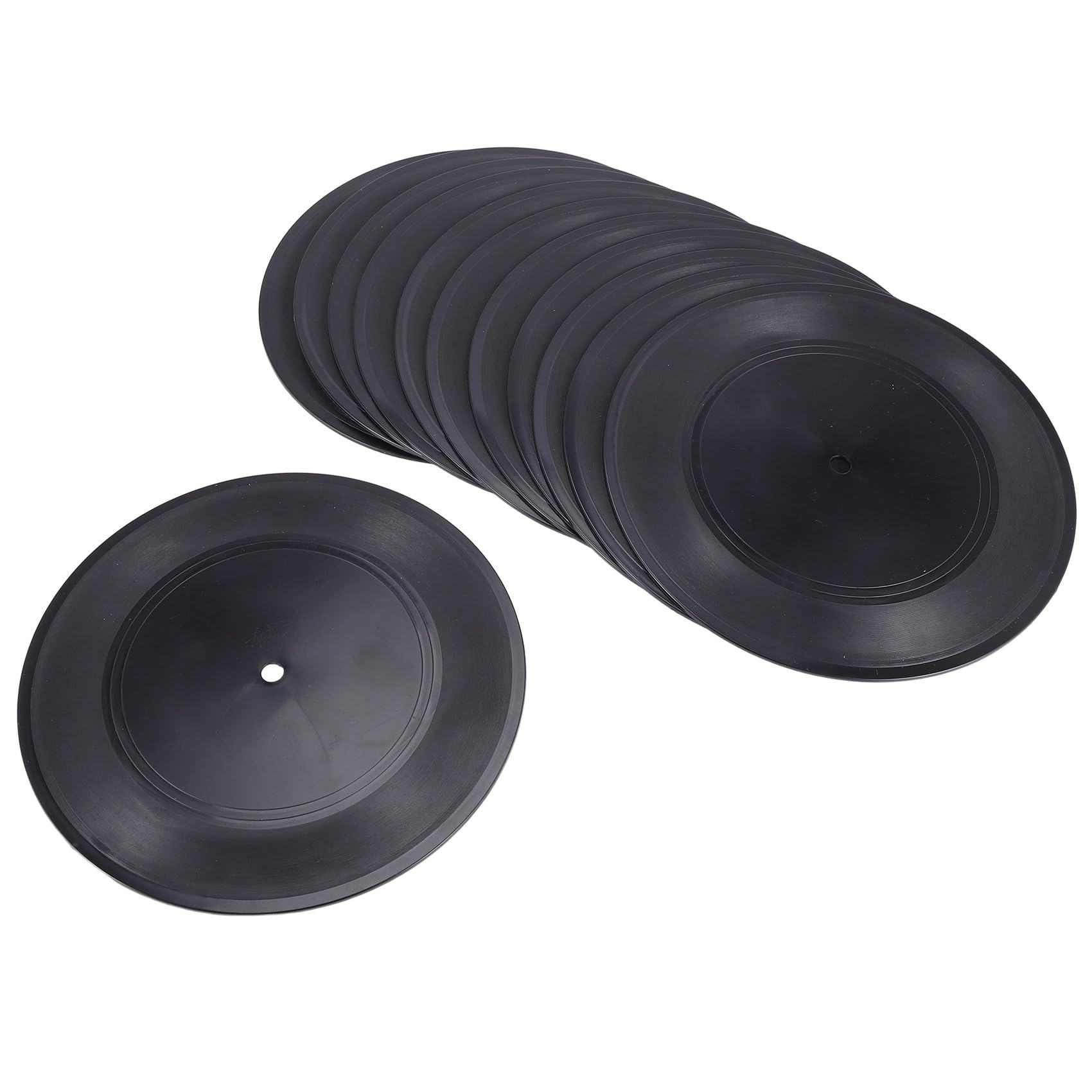 Dischi nel Vinile Vuoti CD da 7 Pollici per La Decorazione della Stanza CD Decorazione della Parete Dischi nel Vinile Decor Nero Decorazioni per Dischi Falsi (72 Pezzi)