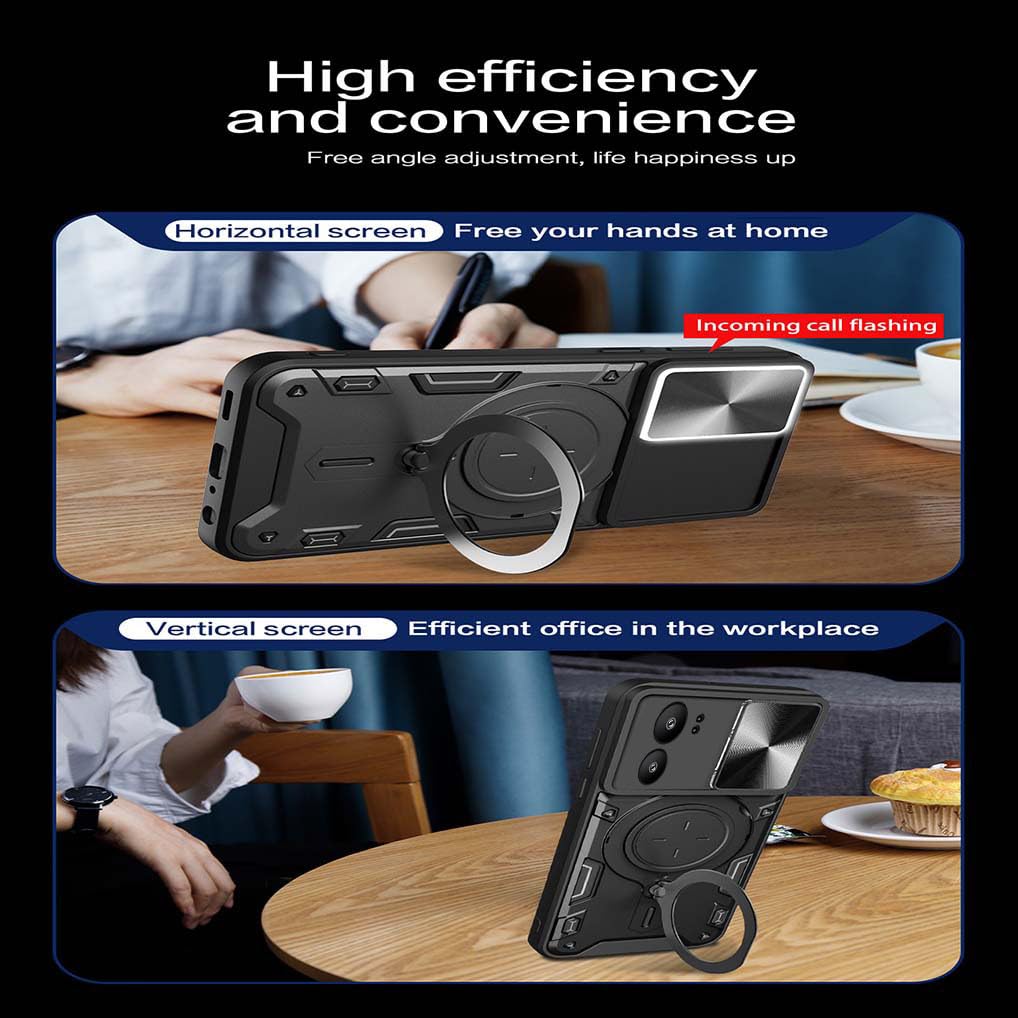 SEAHAI Cover per Motorola Edge 60 Neo/Edge 50 Neo/ThinkPhone 25 con Magnetico Adsorbimento Funzione, [Militare Anti-Caduta] Silicone Ultra Sottile Custodia, Dura PC TPU Bumper Antiurto Case, Rosso