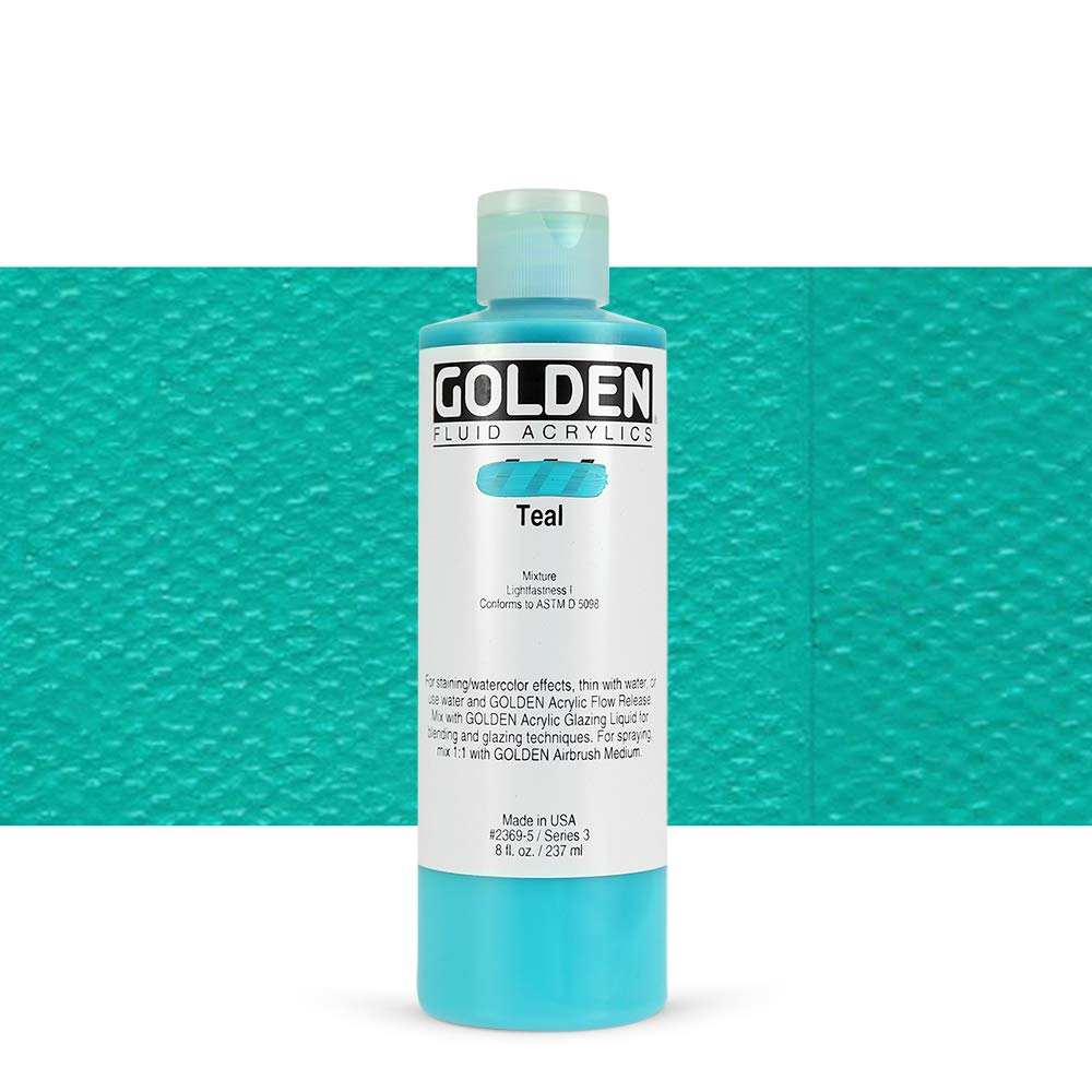 Golden : Fluid : Acrylic Paint : 237ml (8oz) : Teal III