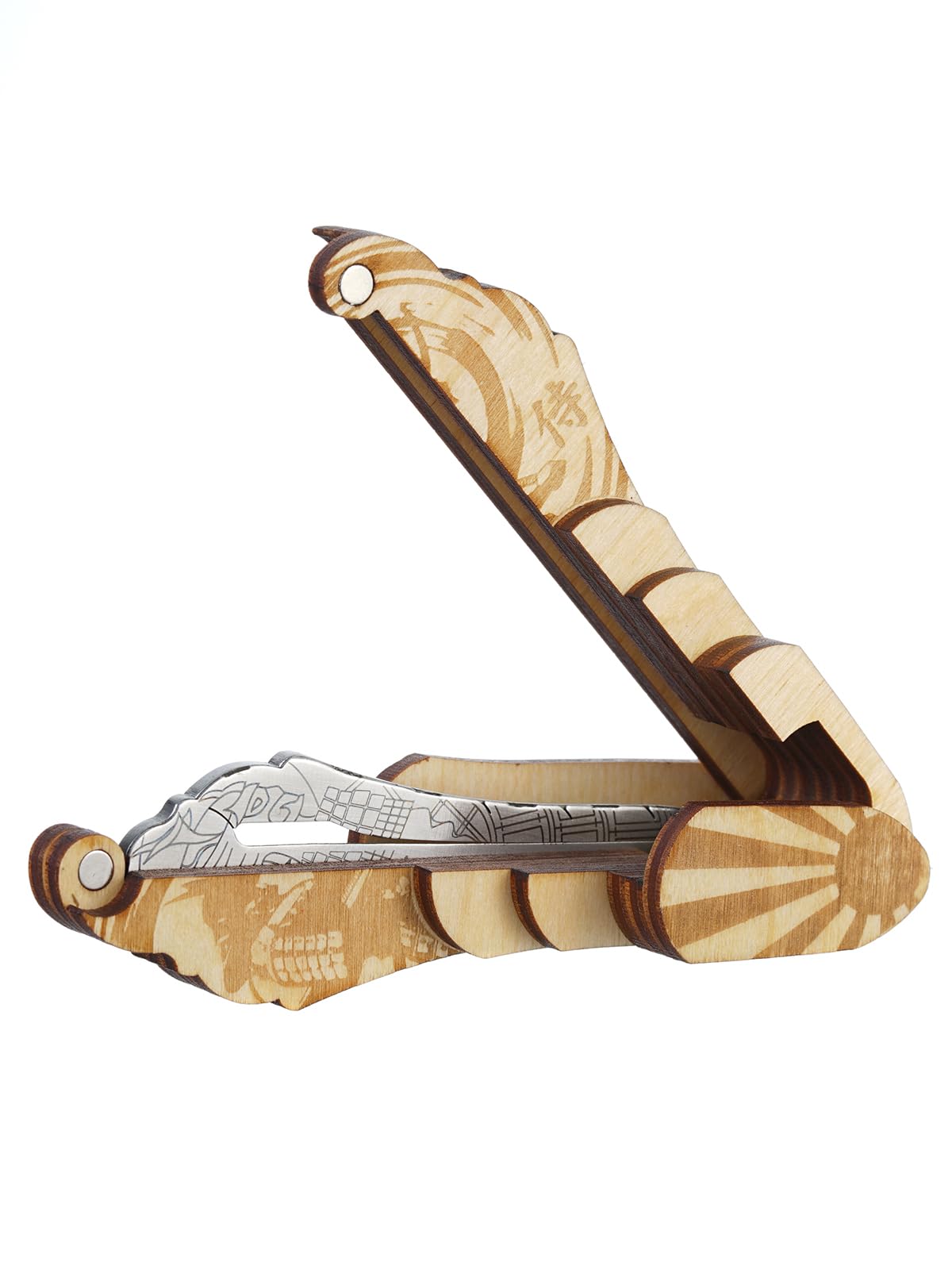 Maultrommel von D.Glazyrin/Samurai (in Holzkoffer) – Professionelles Mundmusikinstrument (Kieferharfe), schöner Klang, hervorragende Qualität, original russische Maultrommel (Kieferharfe,