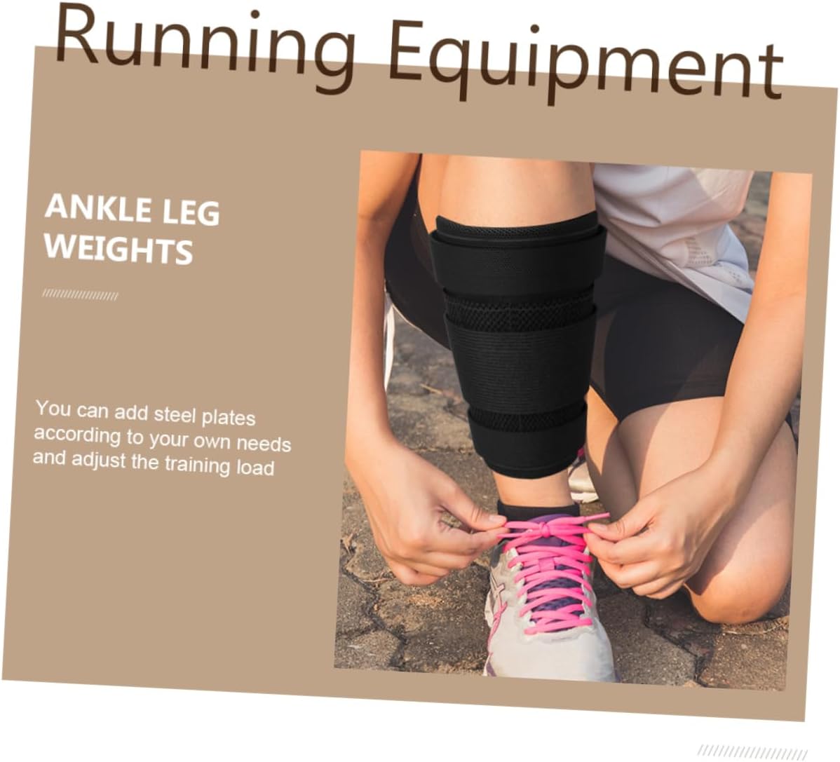 KICHOUSE Ankle Weights for Women Leg Weights for Glute Workout Running Fitness Gear Outdoor Training Leg Non-slip Design