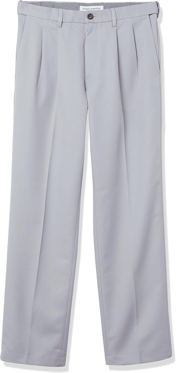 Amazon Essentials Men's Classic-Fit Expandable-Waist Pleated Dress Pant - Image 6